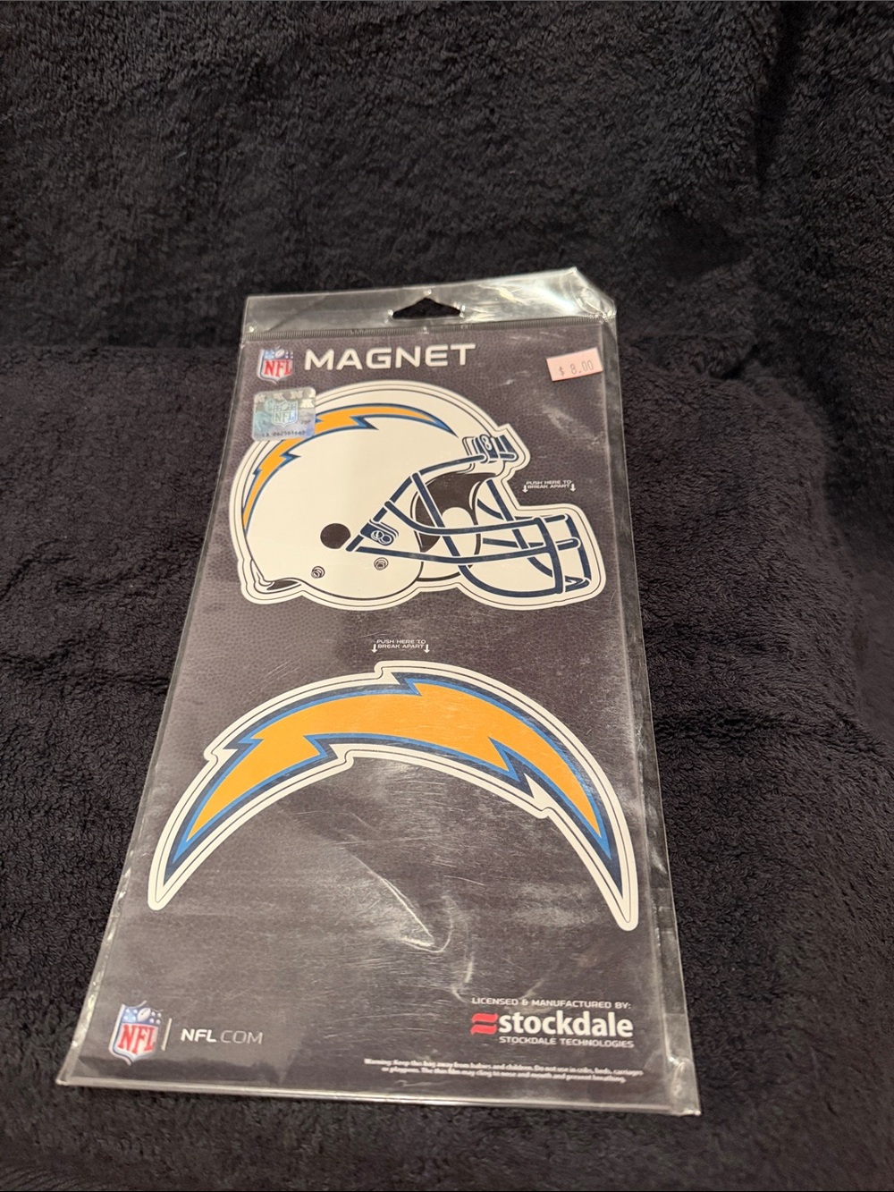 Chargers 2pack magnets 5”
